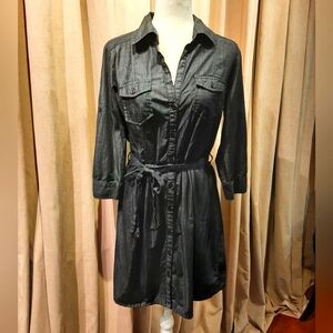 Converse denim shirt dress